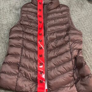 Burgundy Puffer Vest